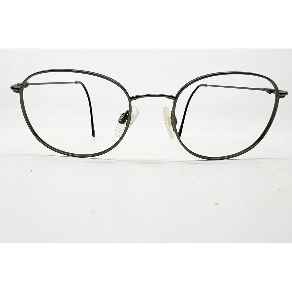 Unbranded Eyeglasses Frames Mens Womens Black Metal Oval Wire Rim 48-18-135